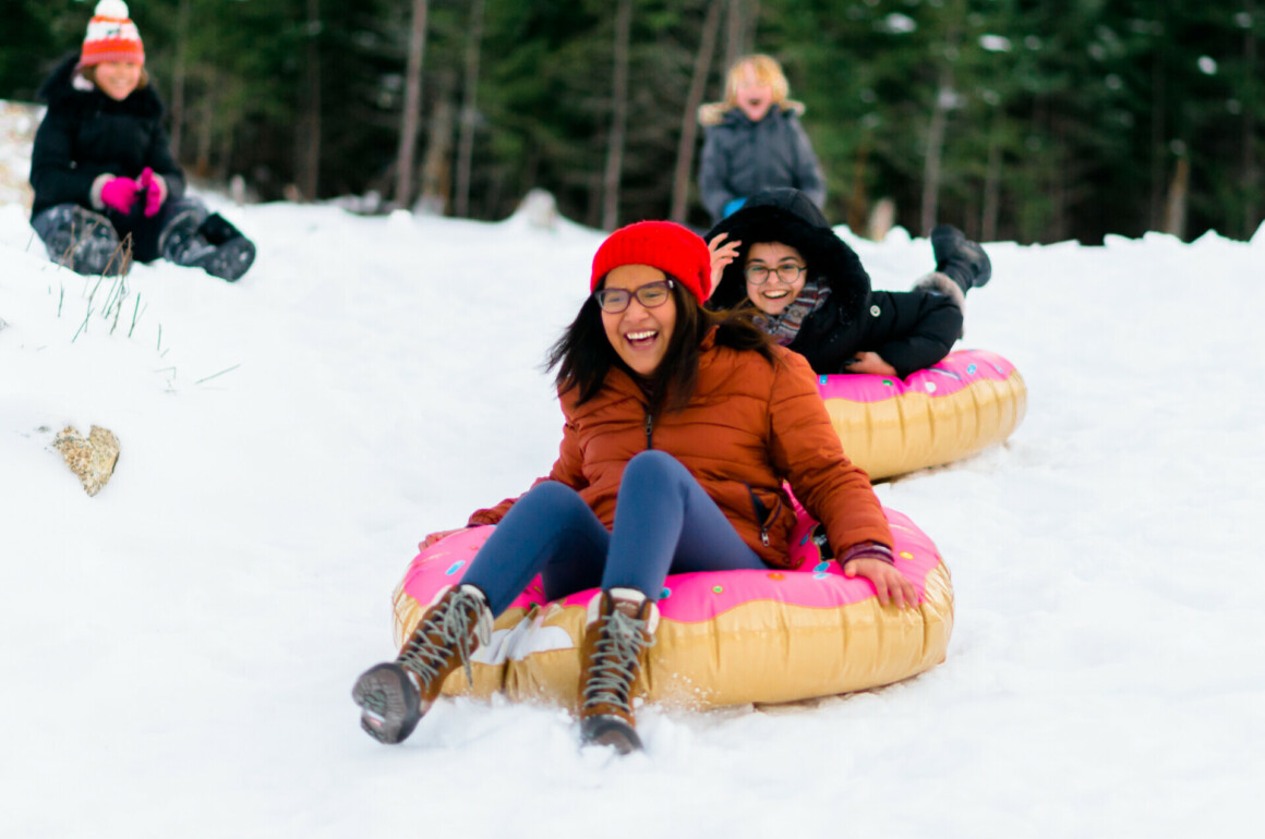 Tubing in the Snow